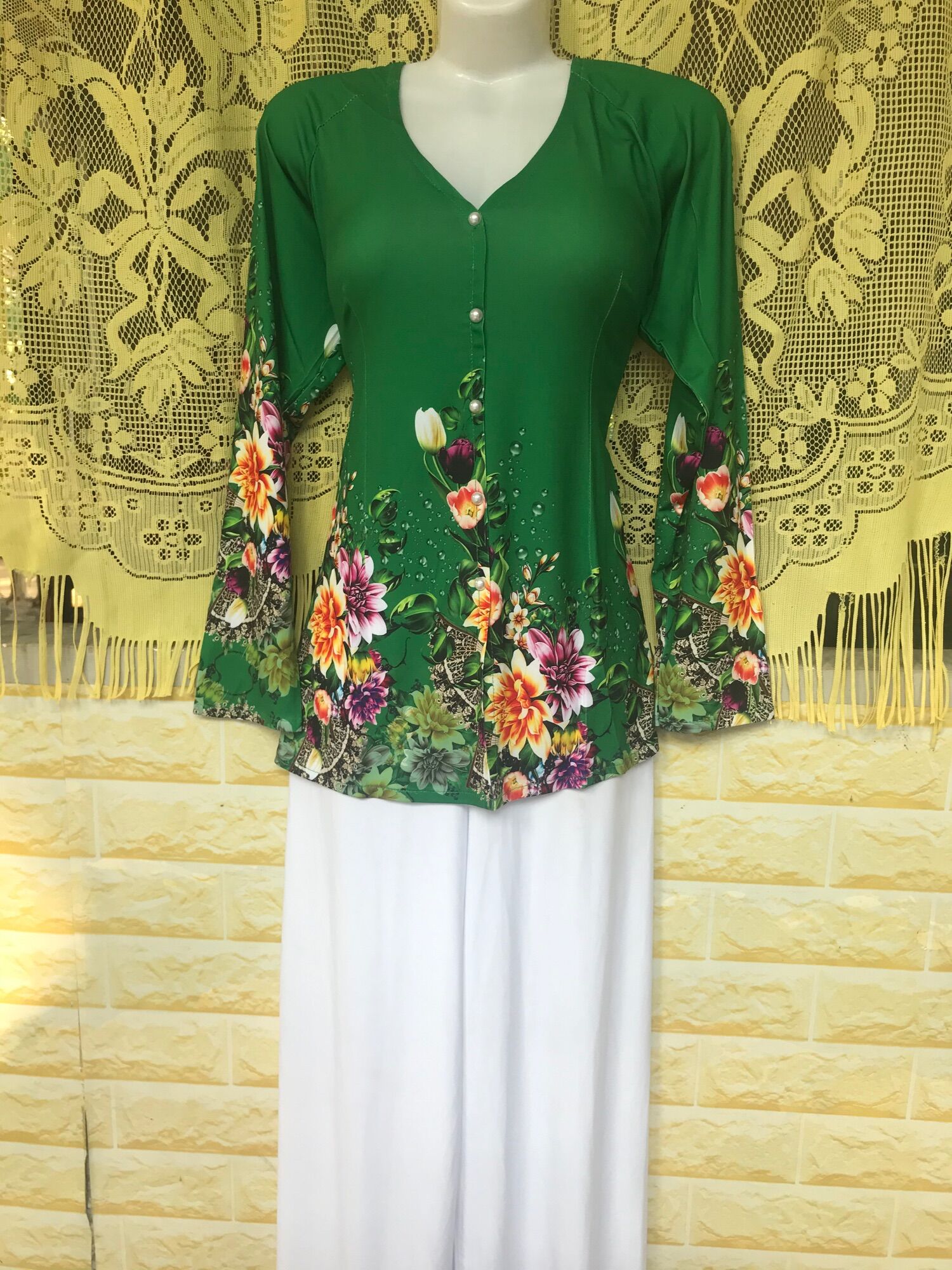 ÁO LẺ BÀ BA VẢI THUN IN 4D size L 55-60kg