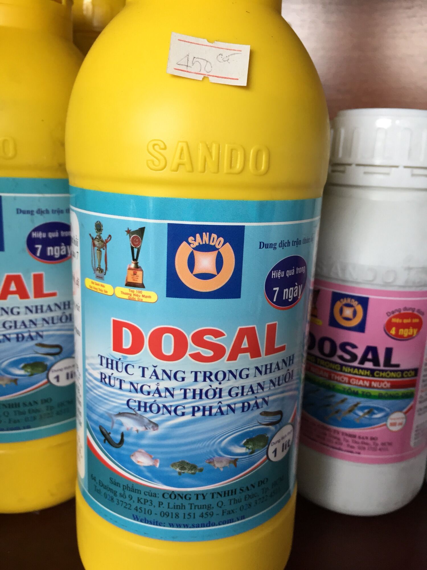 Dosal -1 lít  thúc tăng trọng cá hiệu quả sau 7 ngày