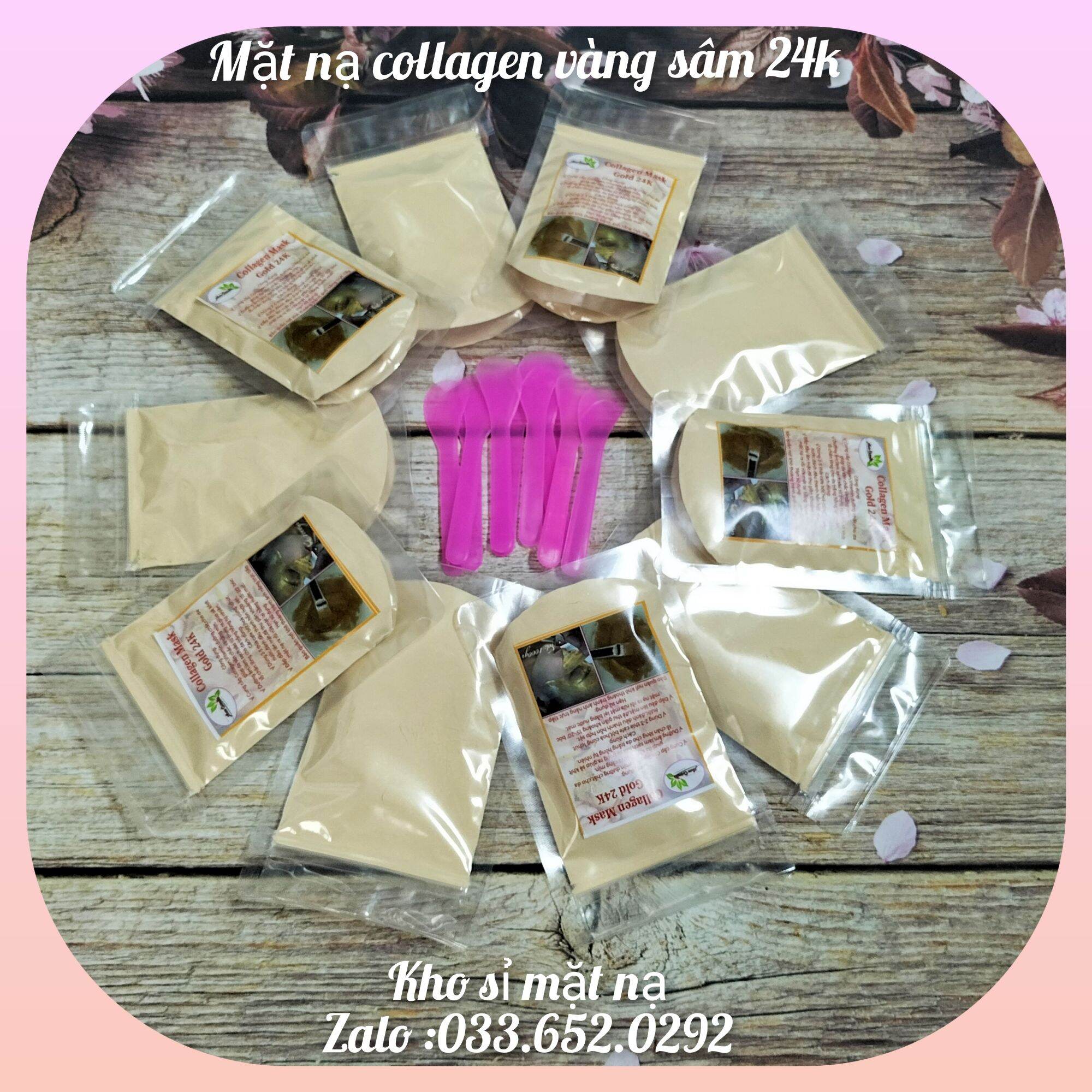 100g mask collagen vàng sâm 24k