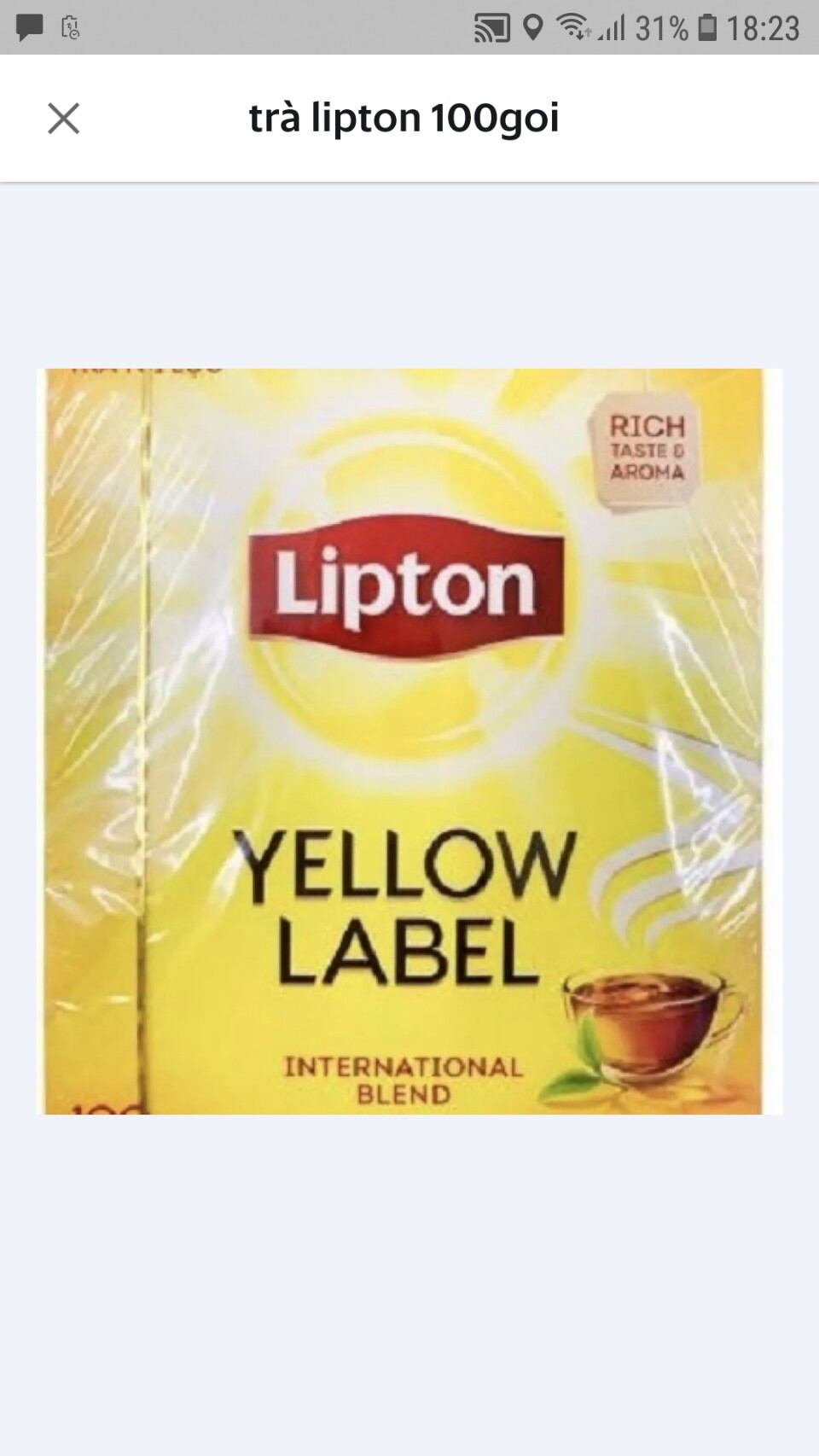 Trà lipton túi lọc 100goi