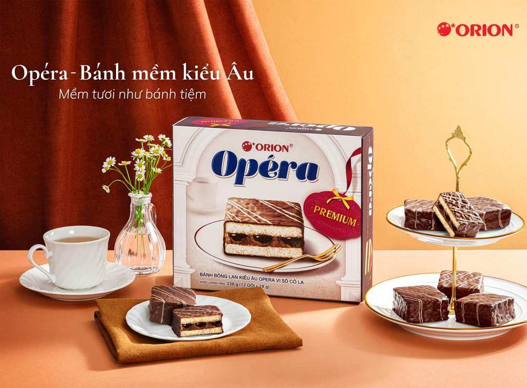 Bánh Mềm Opera Orion Vị Socola phân tầng OPÉRA - BÁNH MỀM KIỂU ÂU, MỀM TƯƠI NHƯ BÁNH TIỆM 🤍