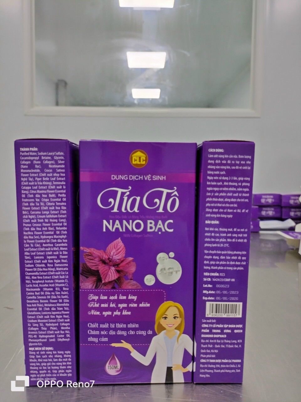 Dung dịch vệ sinh Tía Tô Nano bạc