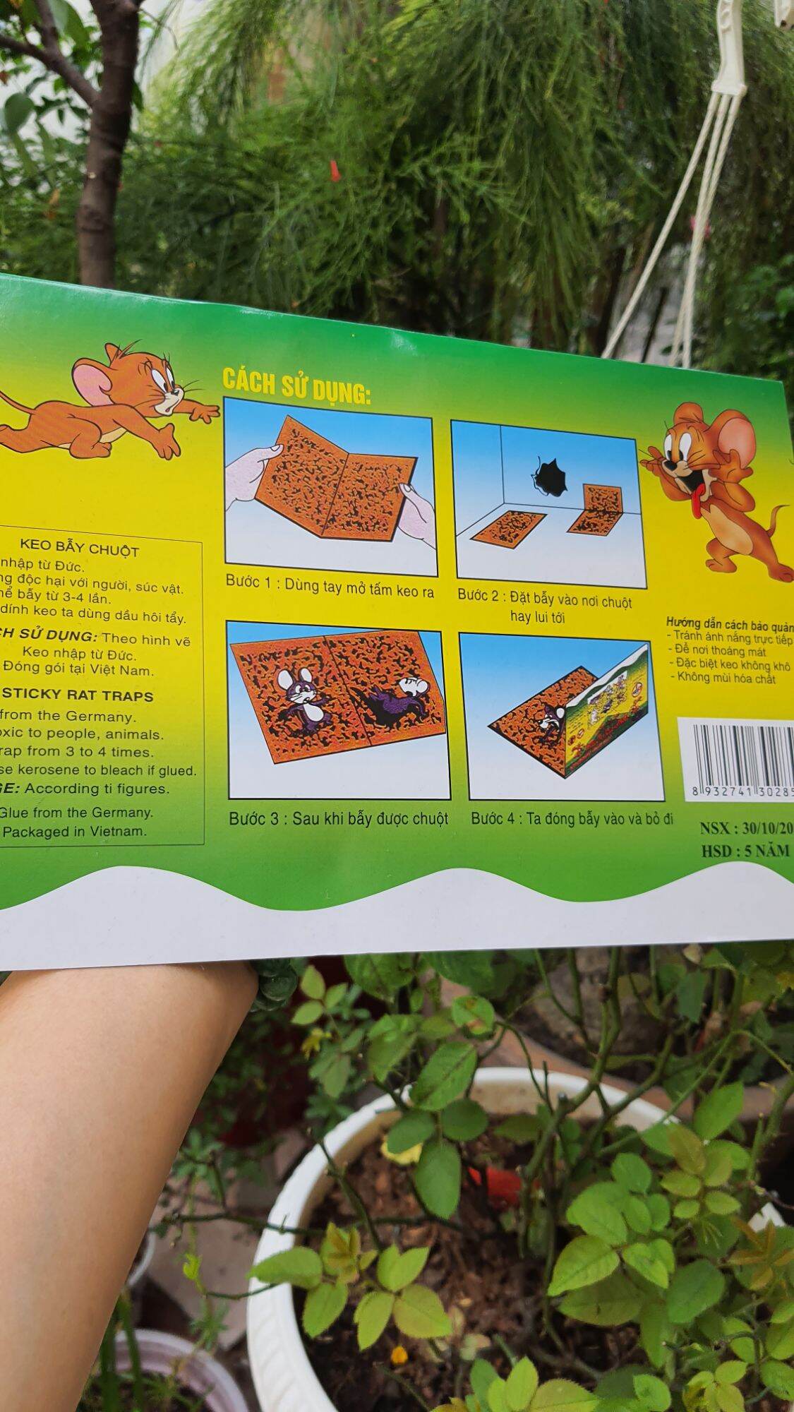 miếng keo dính chuột siêu bẫy chuột hiệu quả