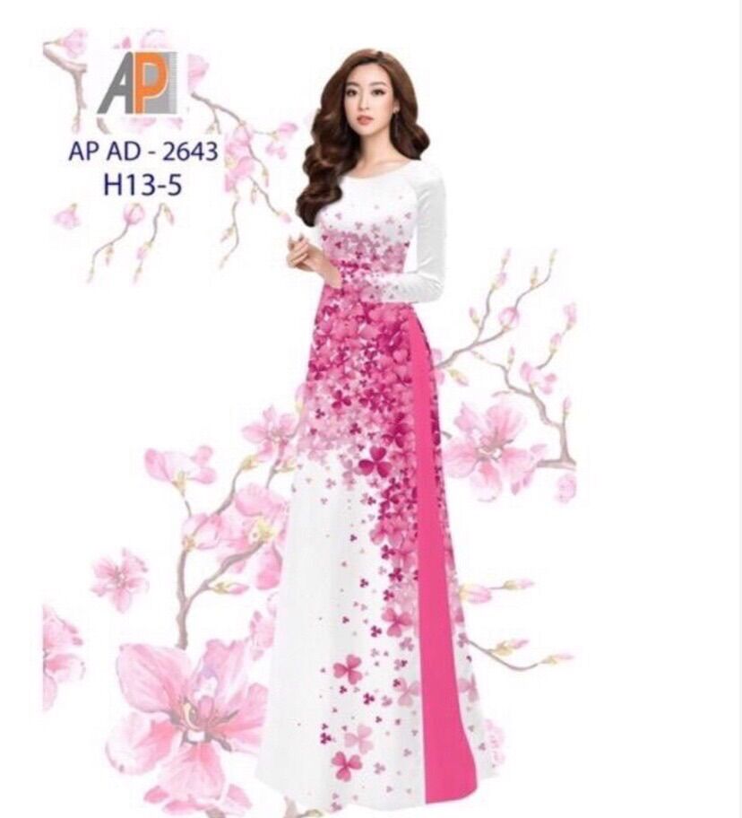 Vải áo dài cỏ bốn lá
