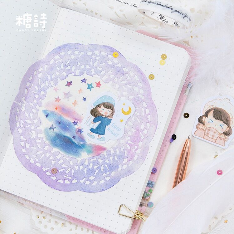 HỘP 46 STICKER CÔ GÁI