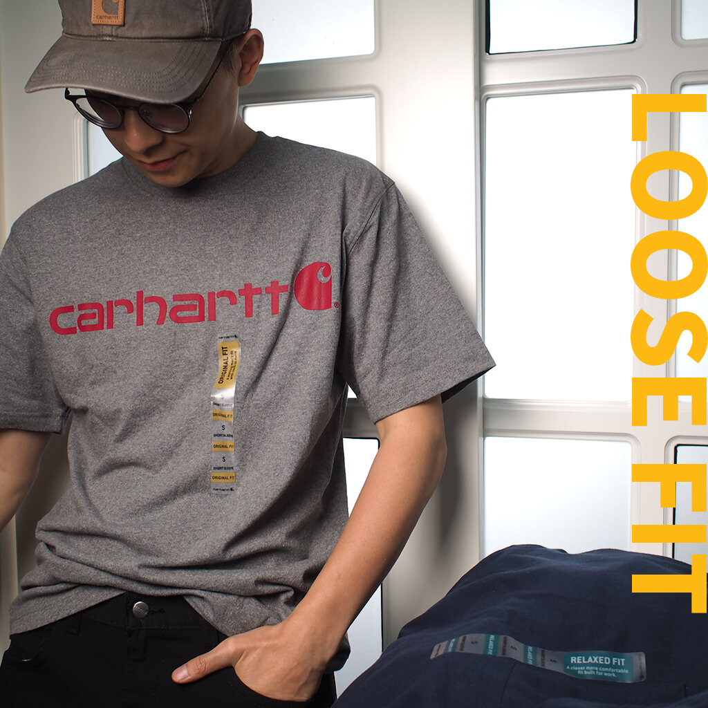 Logo Carhartt K195 T-SHIRT Dòng Chính Logo In Chữ In Hoa Trang ...