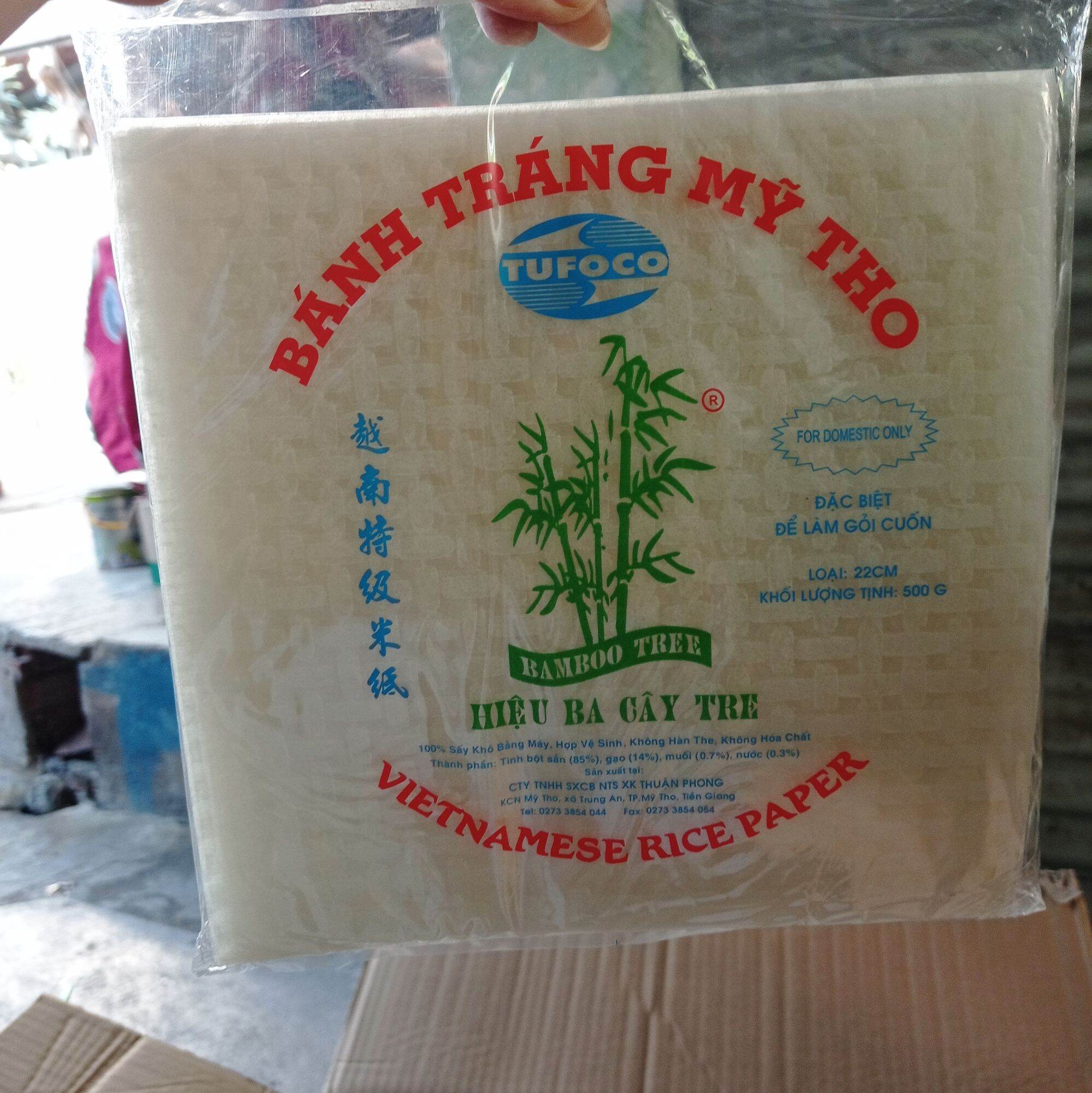 Bánh tráng  gỏi cuốn Mỹ Tho vuông 500 gr