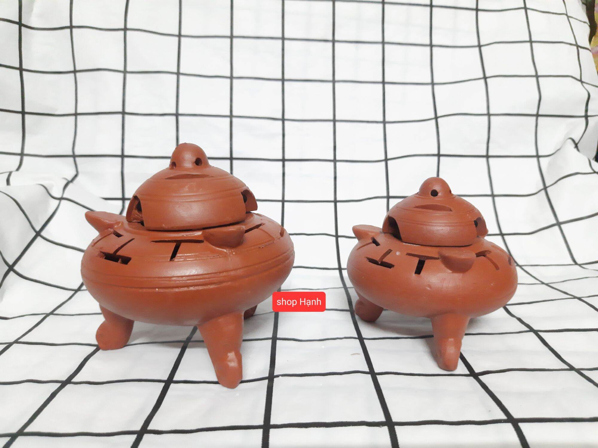 Lư xông trầm bằng đất nung