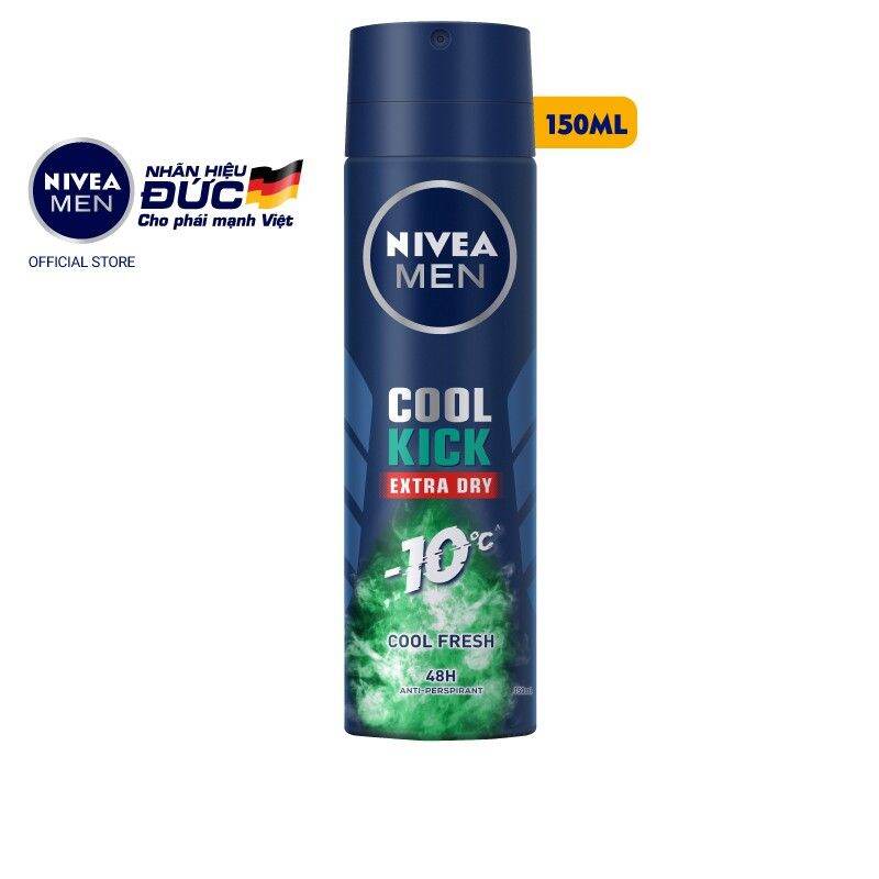 Xịt khử mùi Nivea men cool kick 150ml