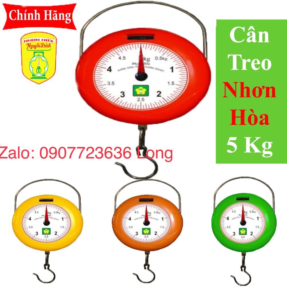 Cân Treo Mini Chính hãng Nhơn Hòa 5Kg tiện dụng , bền vững lâu năm , giao màu ngẫu nhiên