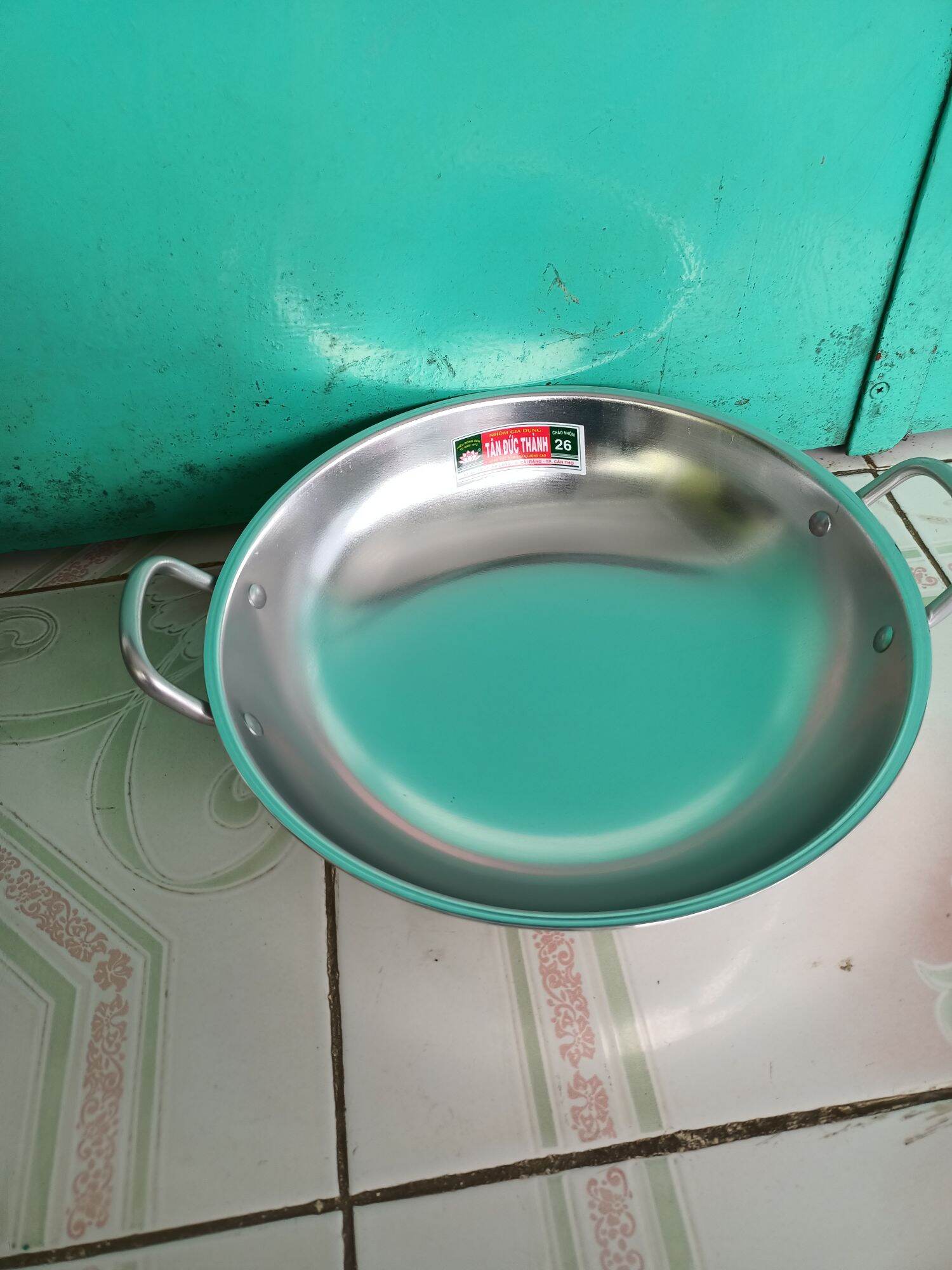 Chảo nhôm bầu xi dầy Tân Đức Thành đk 26cm