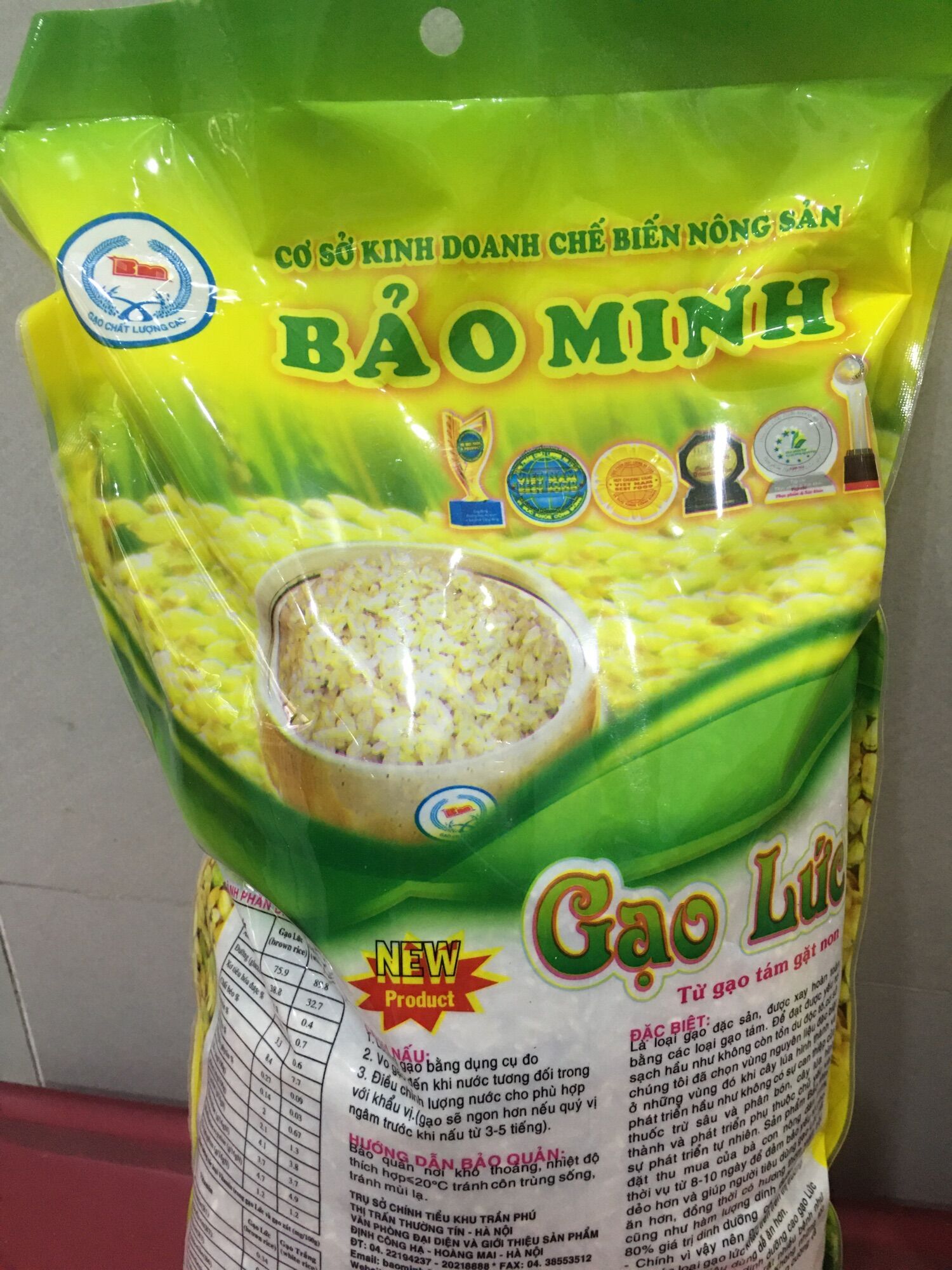 [HCM]Gạo Lức đặc sản Bảo Minh 2kg