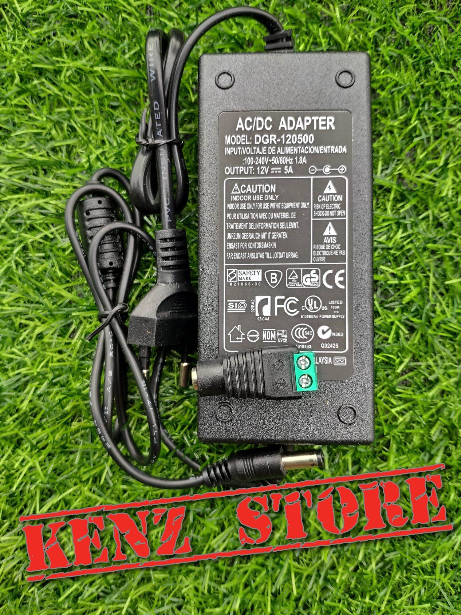 Adapter 12v5a tặng kèm giắc cái, đổi nguồn 12v5