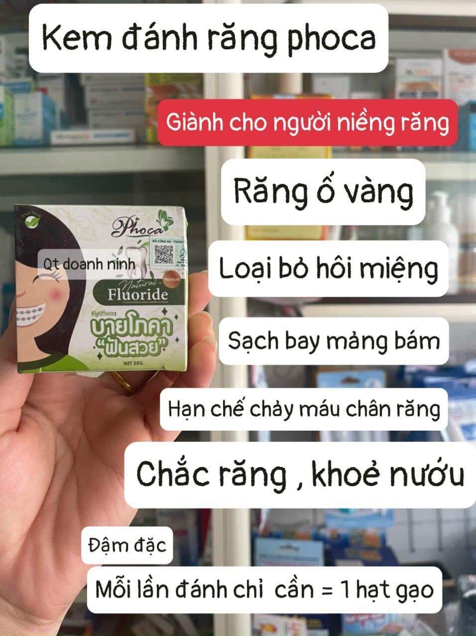 kem đánh răng thảo dược phoca thái lan