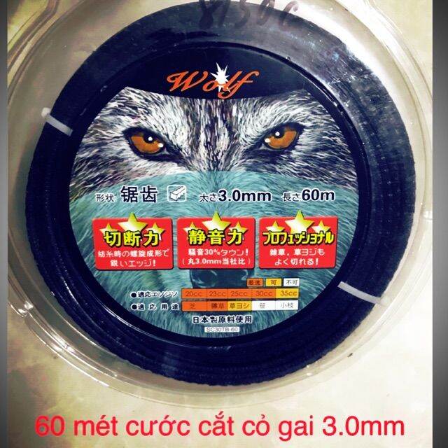 Cước cắt cỏ gai đen 60 mét loại