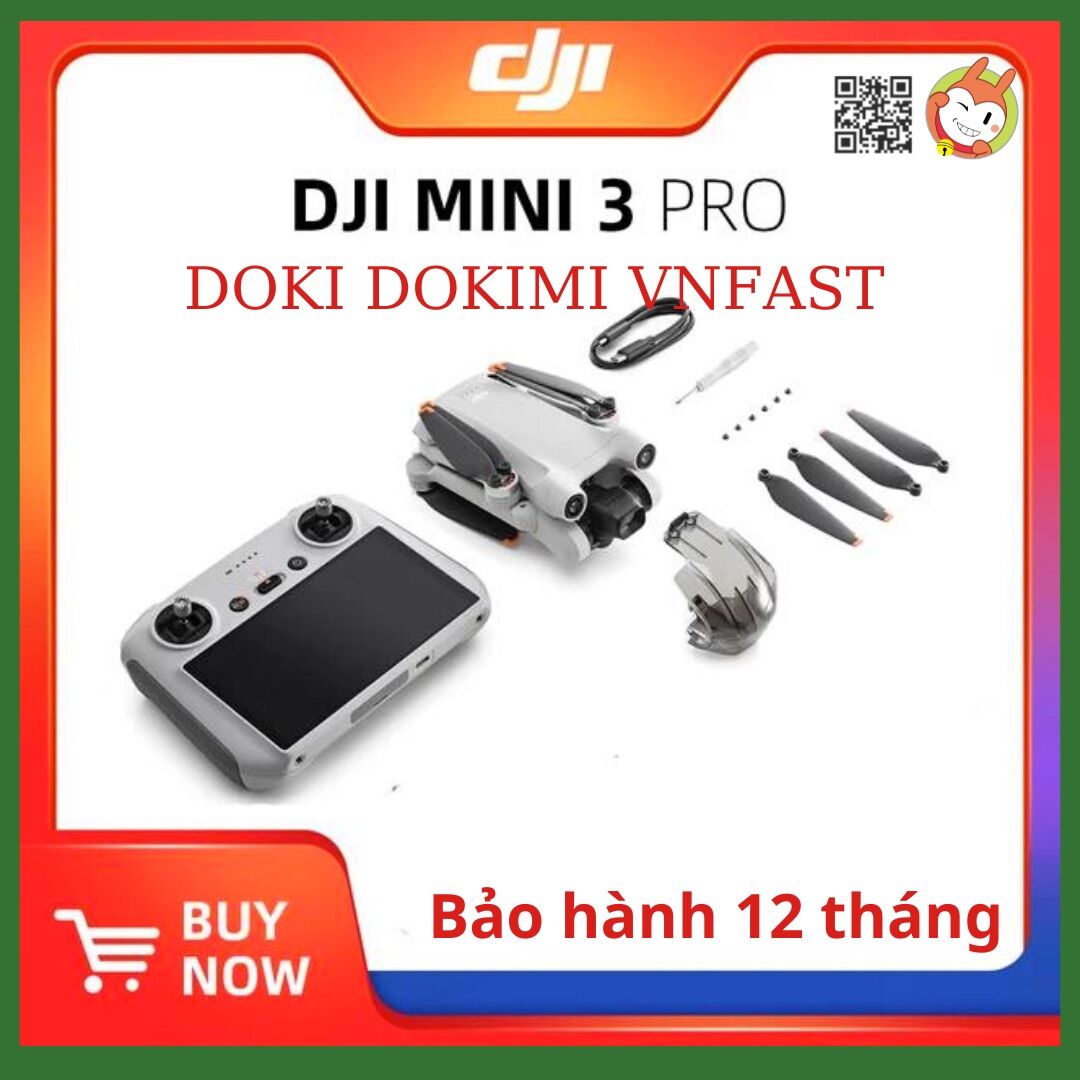 Flycam dji mini 3 pro - tặng thẻ 64g - hàng chính hãng - bảo hành 12 tháng