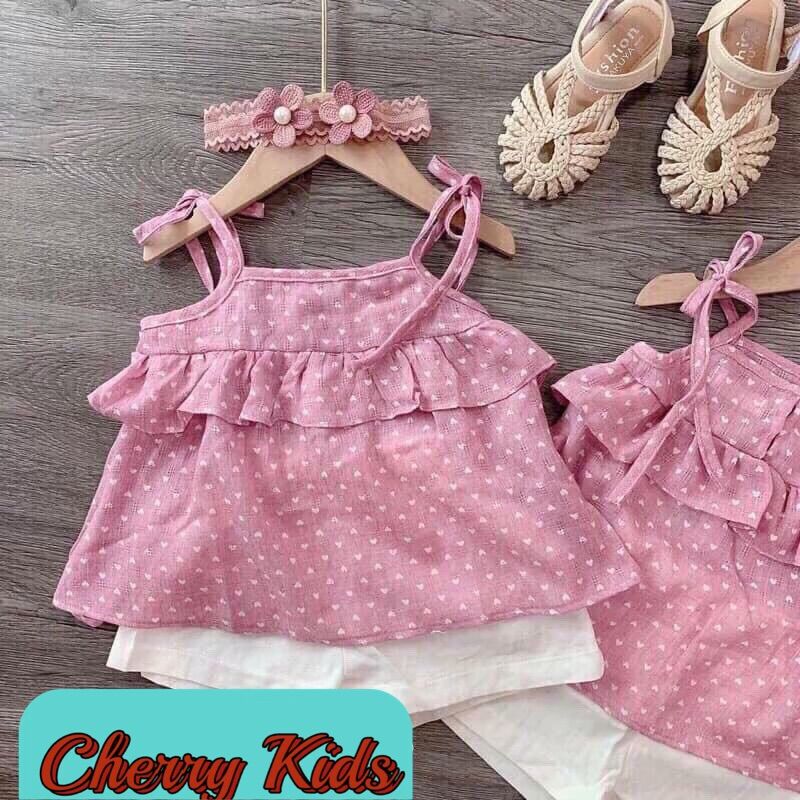 [HCM]Bộ set 2 dây đũi cho bé gái 6-16kg