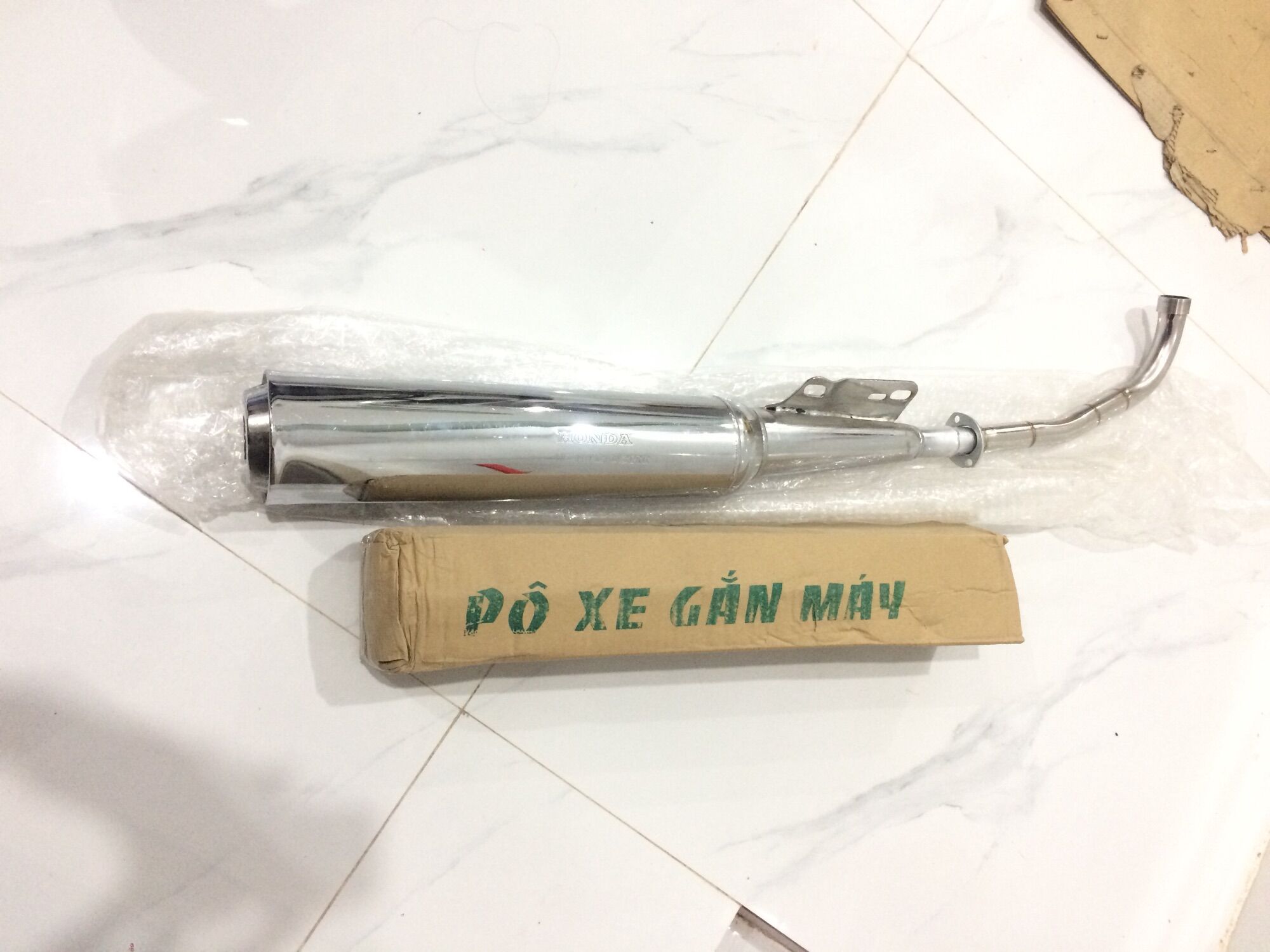 Pô Wave đít tròn có móc và không móc gắn Wave, Dream, Future...