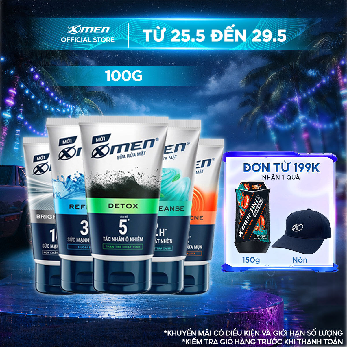 Sữa Rửa Mặt Xmen 100g - Detox Khỏe Da. Ngừa Mụn Hiệu Quả