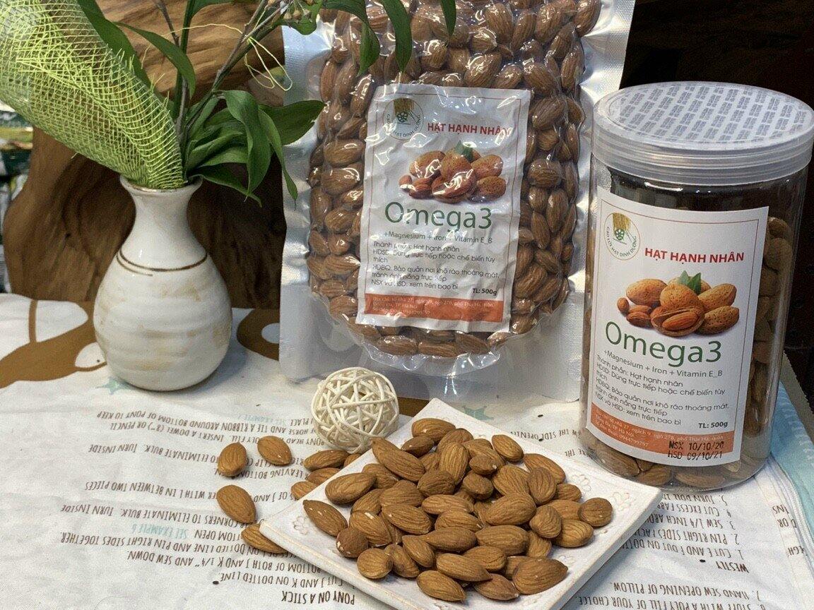 Hạnh nhân mỹ, almond from usa 500g