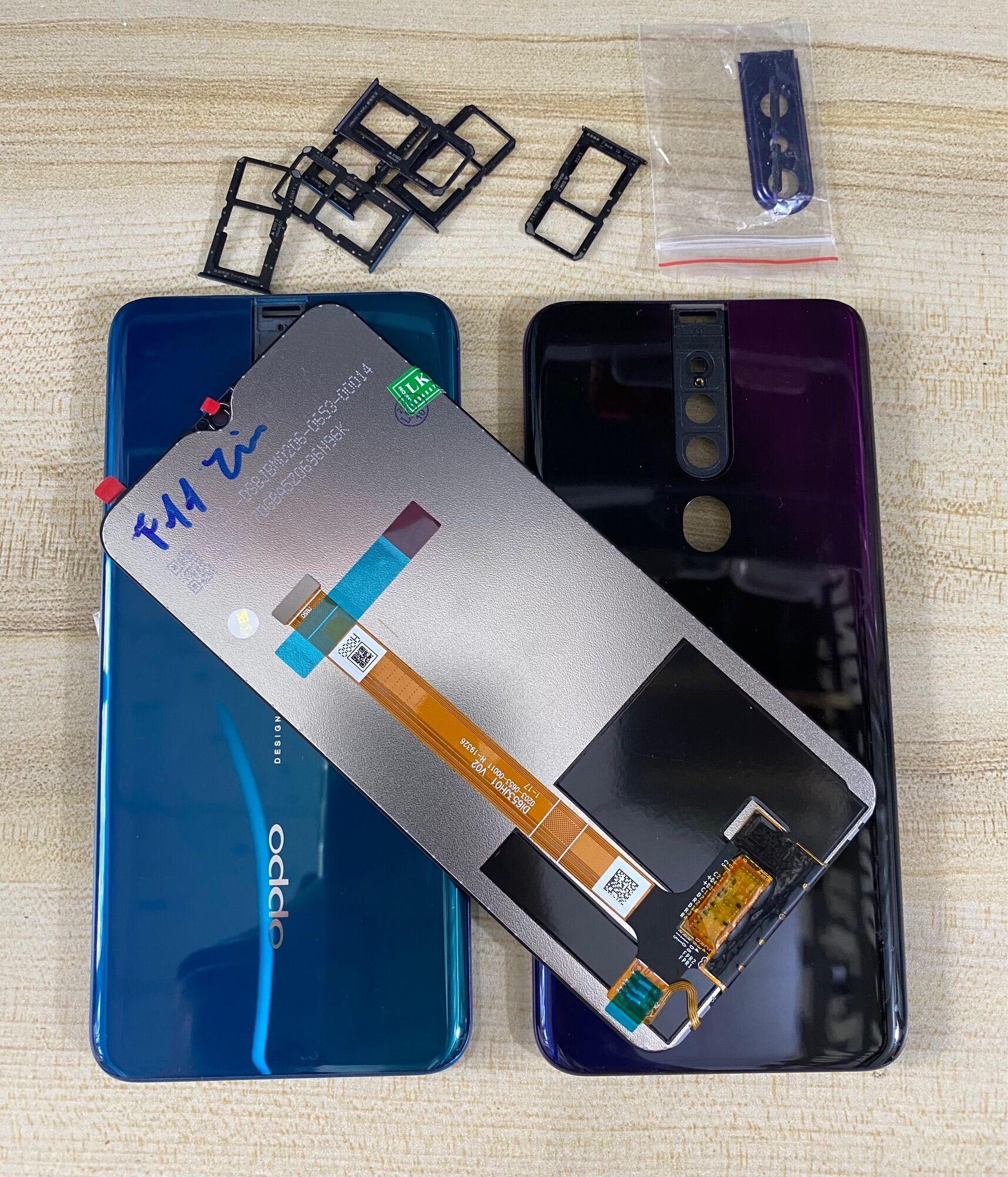 Combo bộ vỏ sườn + màn hình oppo f11 pro zin hàng cao cấp