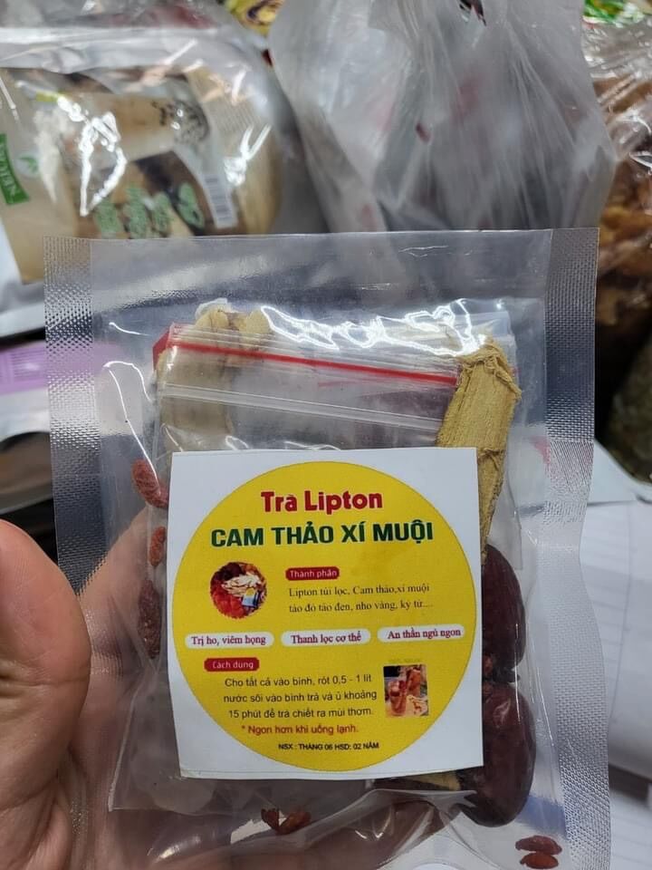 Trà Lipton Cam Thảo Xí Muội