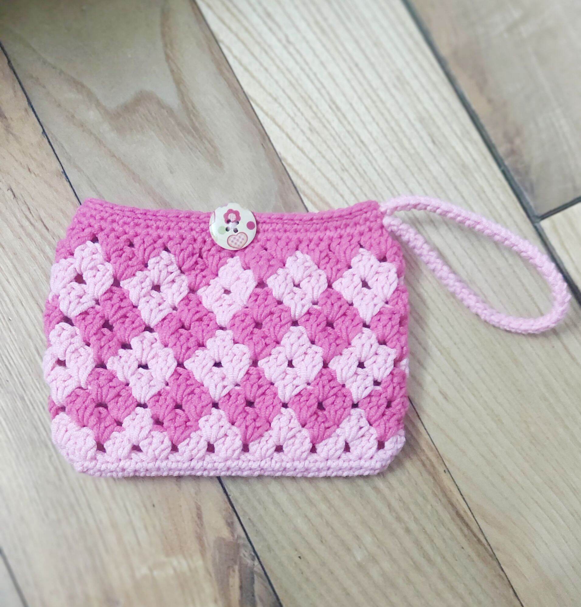 Ví len handmade cầm tay