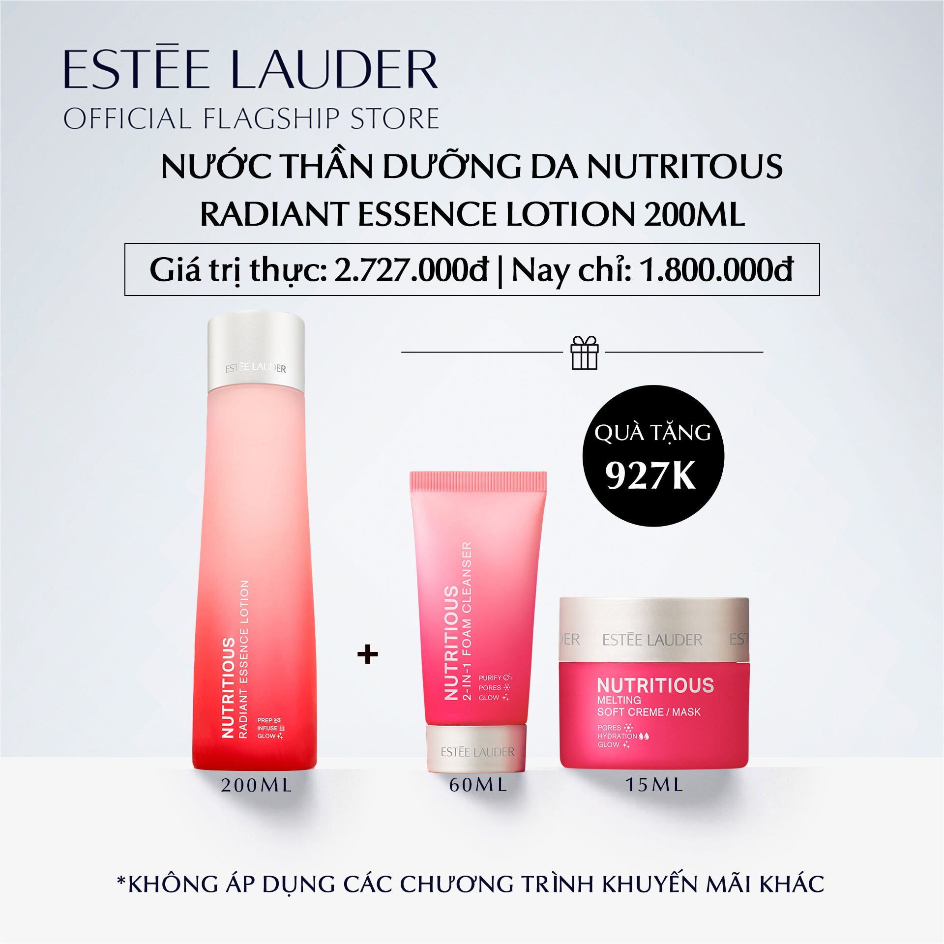 - Nước thần Estee Lauder Nutritious Radiant Essence Lotion 200ml - Essence Lotion