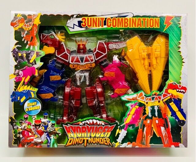 Hộp Robot lắp ráp biến hình siêu nhân điện long Kyoryuger