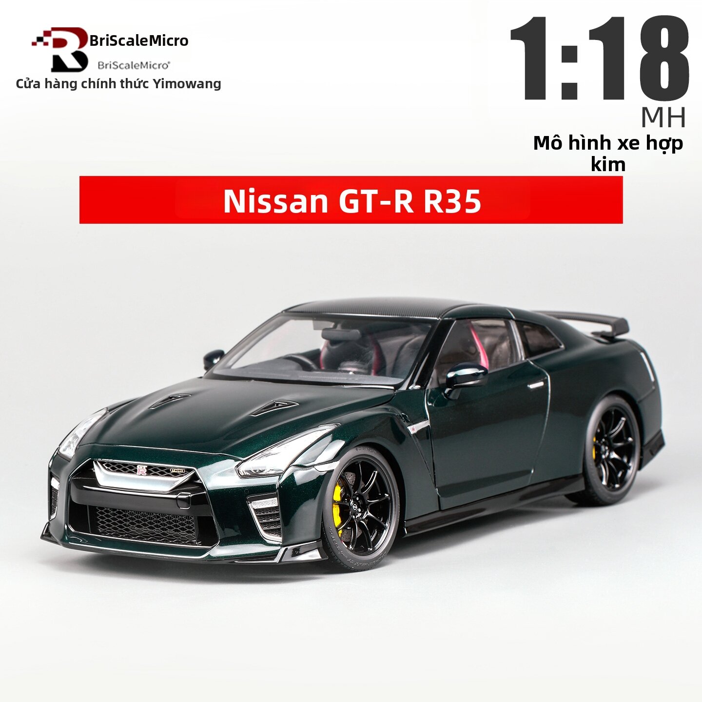 BriScalemicro | Race Edition GT-R Model 1:18 Scale Giá 8,218,000 Đồng*Miễn phí vận chuyển