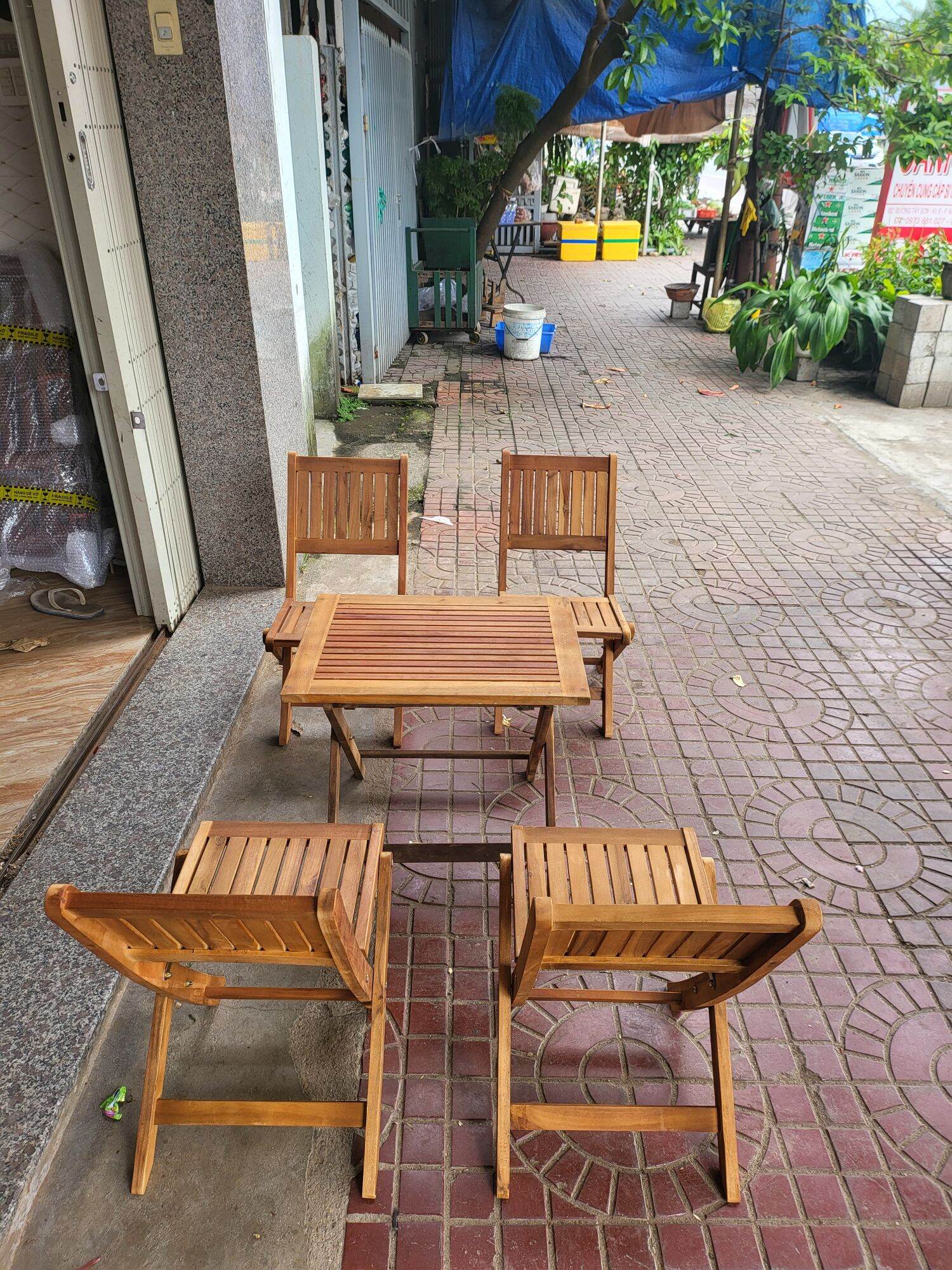 ghế xếp gỗ mini