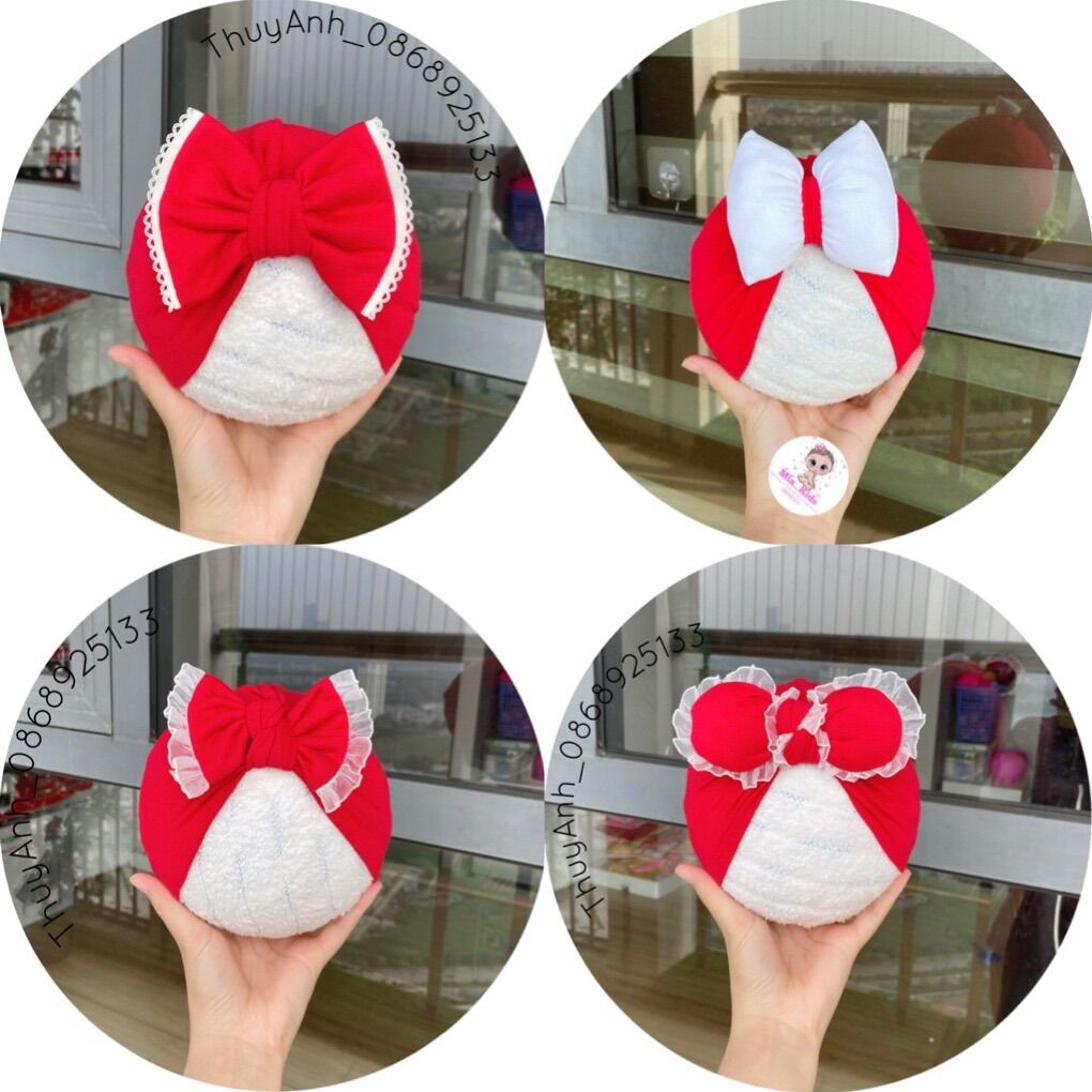 Mũ Turban Cho Bé 👉Rẻ Đẹp👈 Chất Cotton Mềm Mịn