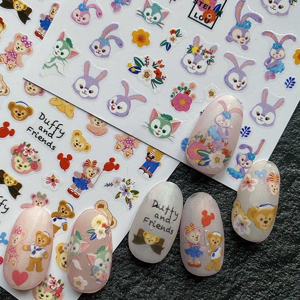 Dán móng,  nail sticker hình chú thỏ siêu CUTE siêu dễ thương
