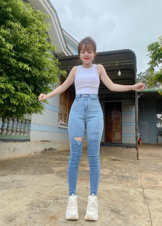 🍀 Quần Jean Loang Màu Rách