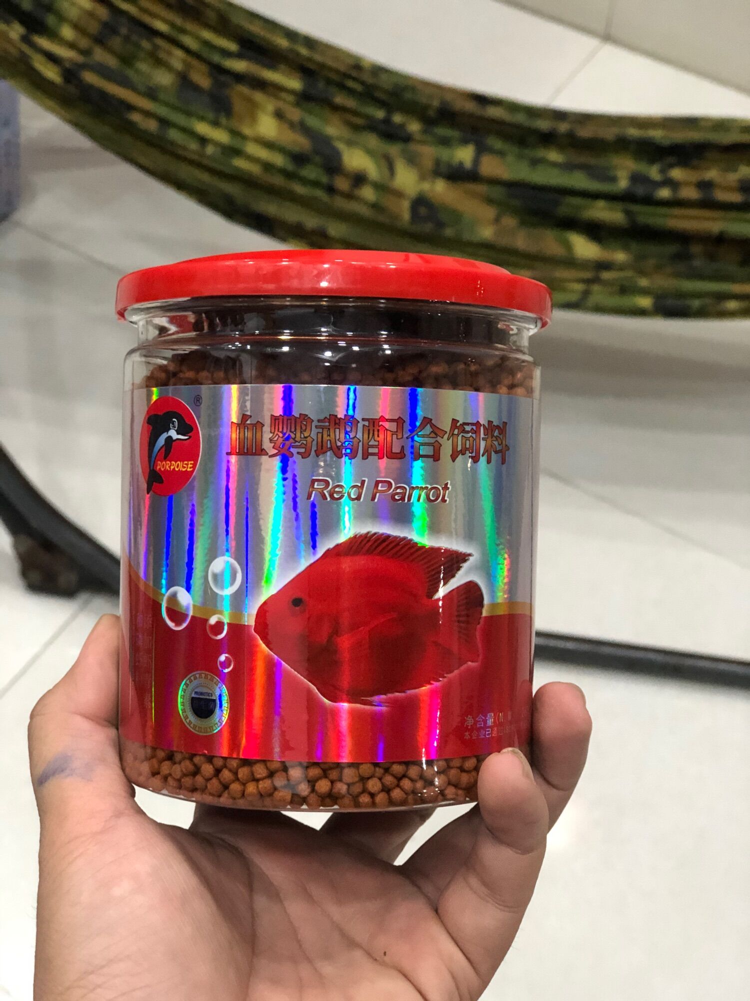 Thức ăn cho cá hồng két , thức ăn lên màu cho cá hồng két