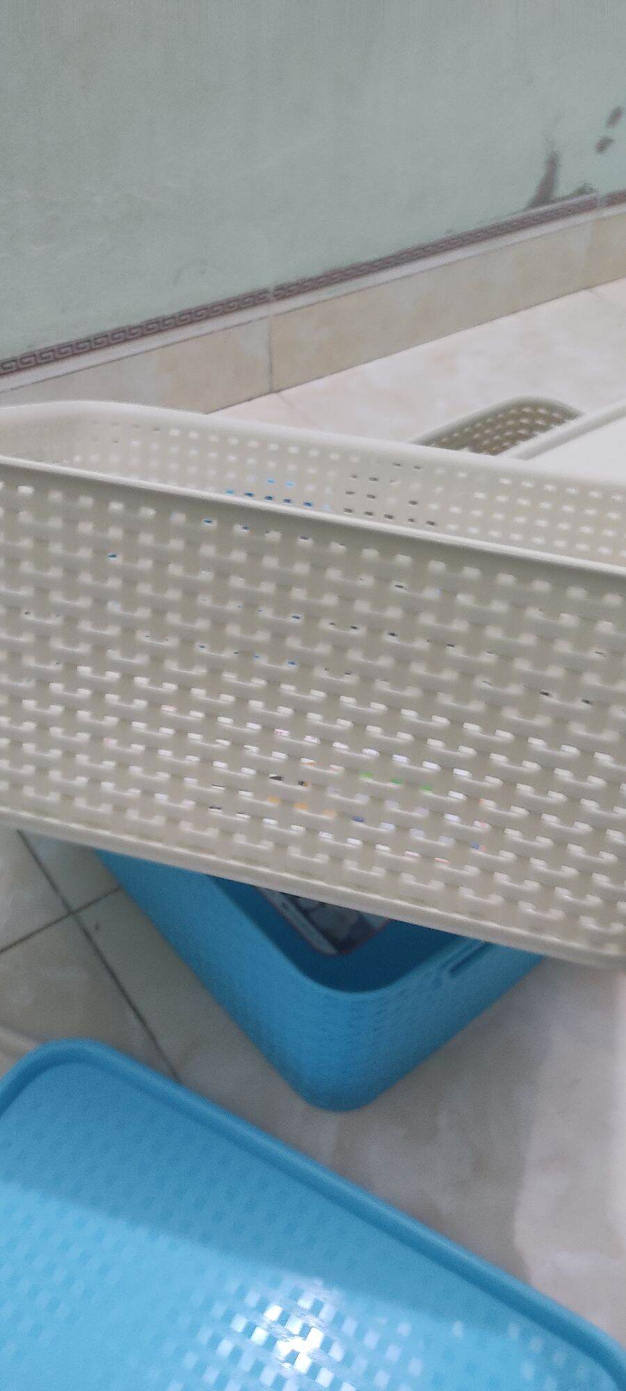 RỔ ĐAN GIẢ MÂY CÓ NẮP ĐẬY Kích thước 39 *29.5 *22 cm