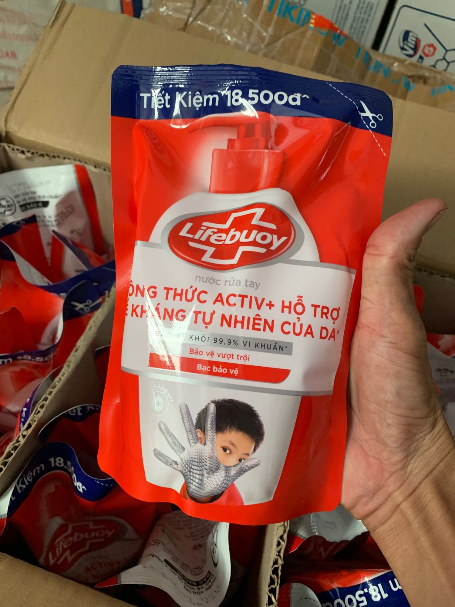 Xà phòng rữa tay sát khuẩn Lìeboy túi 400gr