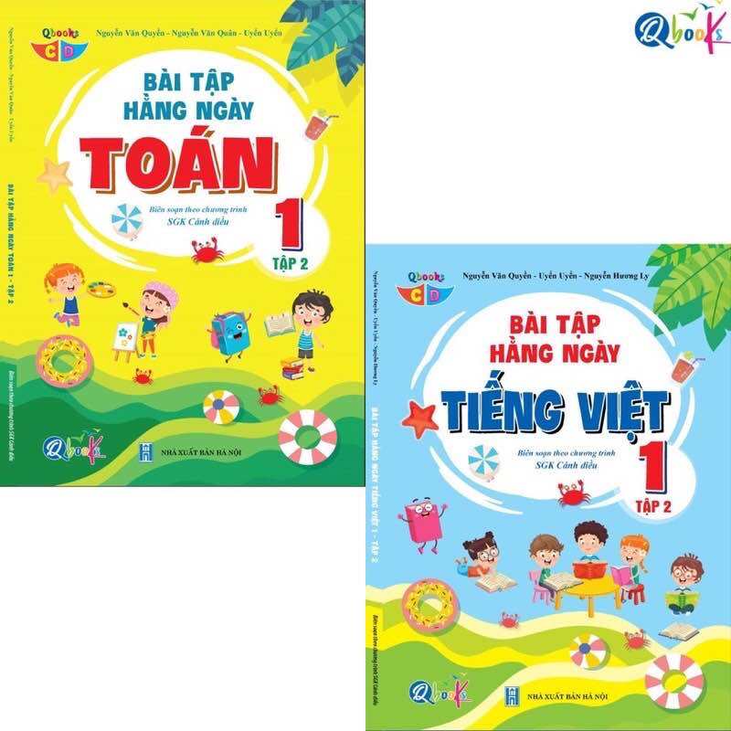 Sách -  Bài Tập Hằng Ngày Toán - Tiếng Việt Lớp 1  - Biên soạn theo chương trình SGK Cánh Diều