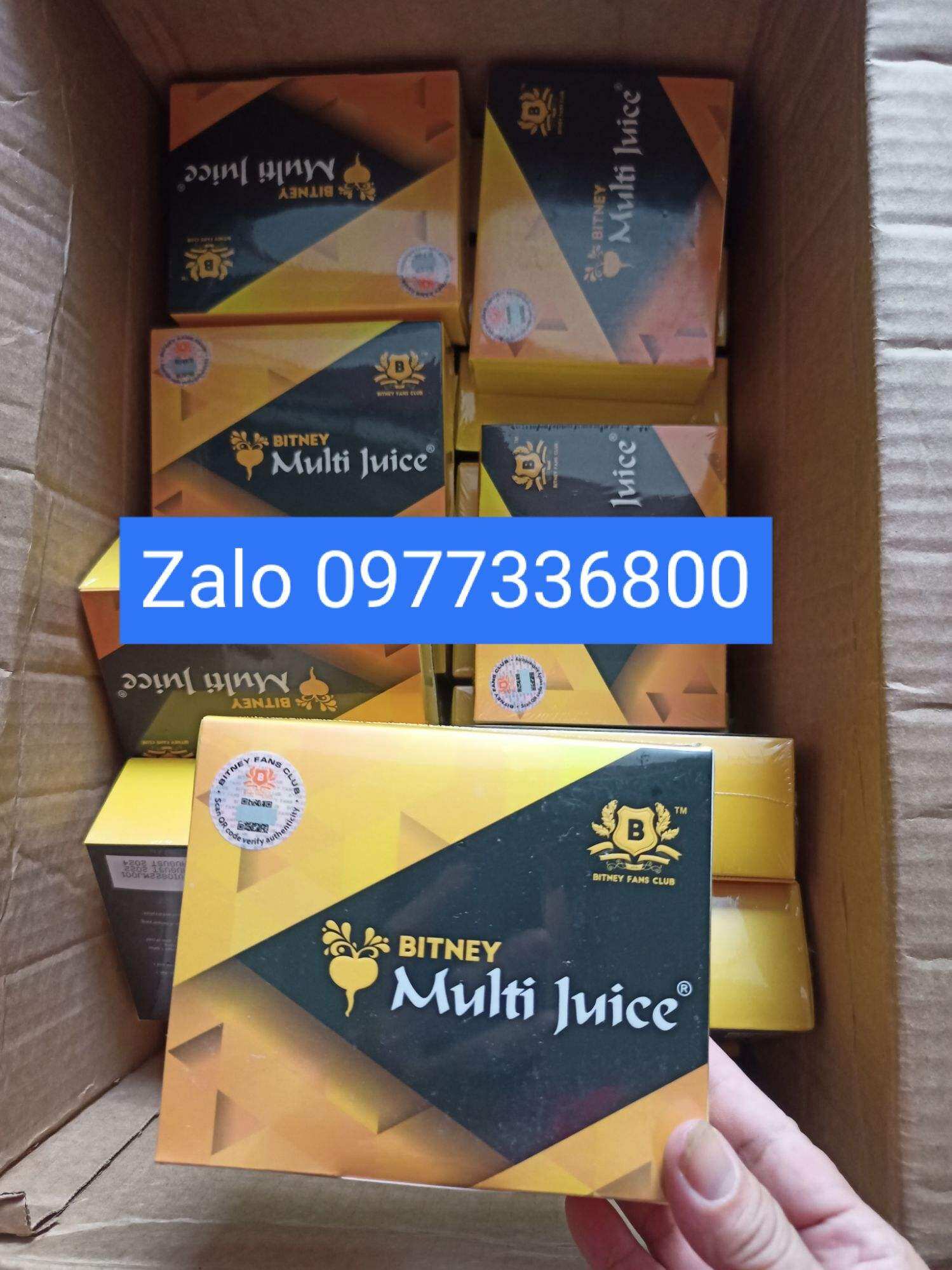 MULTI JUICE - Vị mới date 3/2025 Nước ép trái cây hỗn hợp hòa tan (hộp 10 gói)
