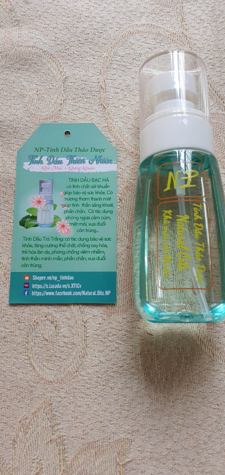 ★ Np_xịt phòng Tinh Dầu Thiên Nhiên.♥( Trà Trắng+Bạc Hà)