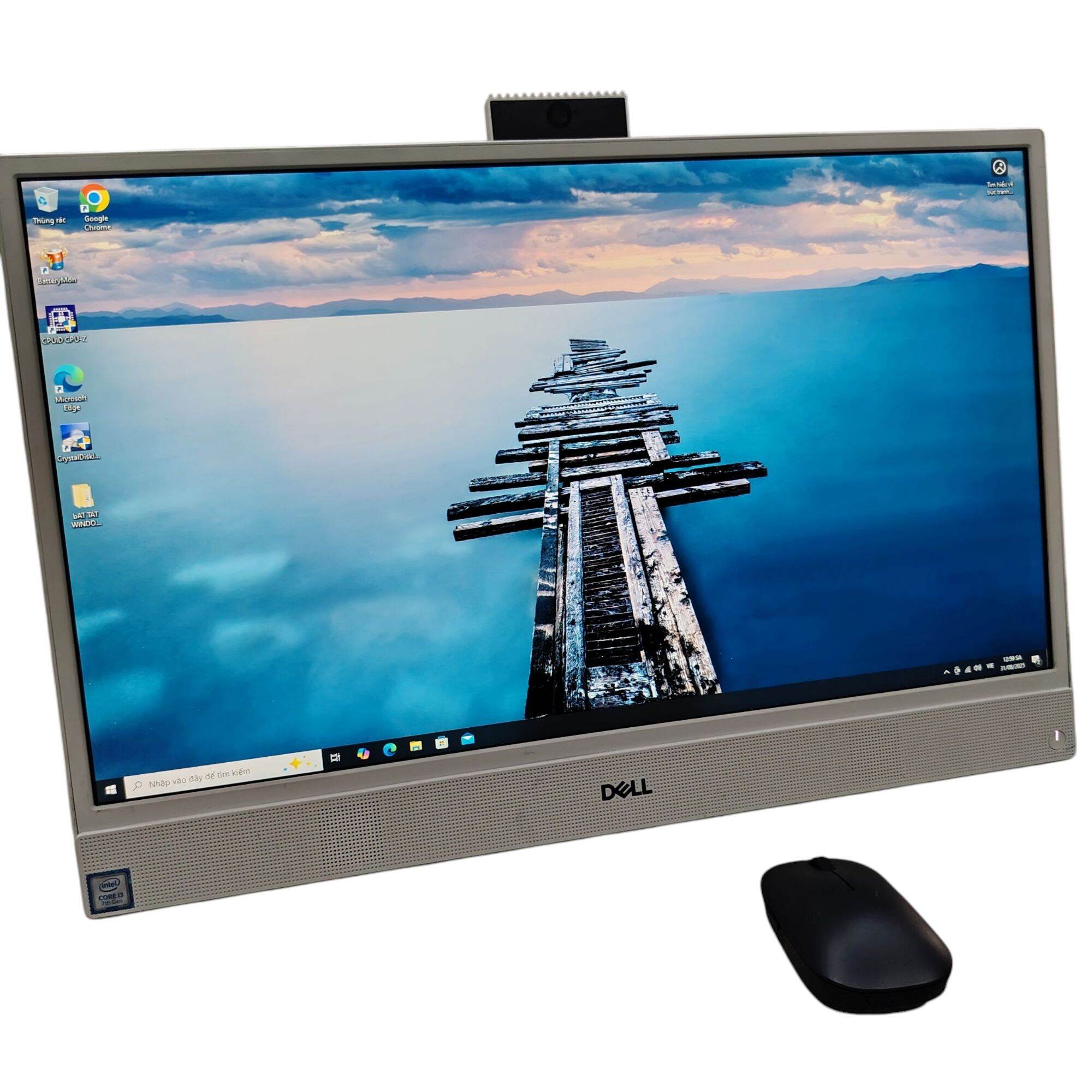 Máy tính để bàn All in one Dell Inspiron 3277.cpu i3 7100.ram 8.ssd 128+500g.hang cũ hình thức đẹp 9