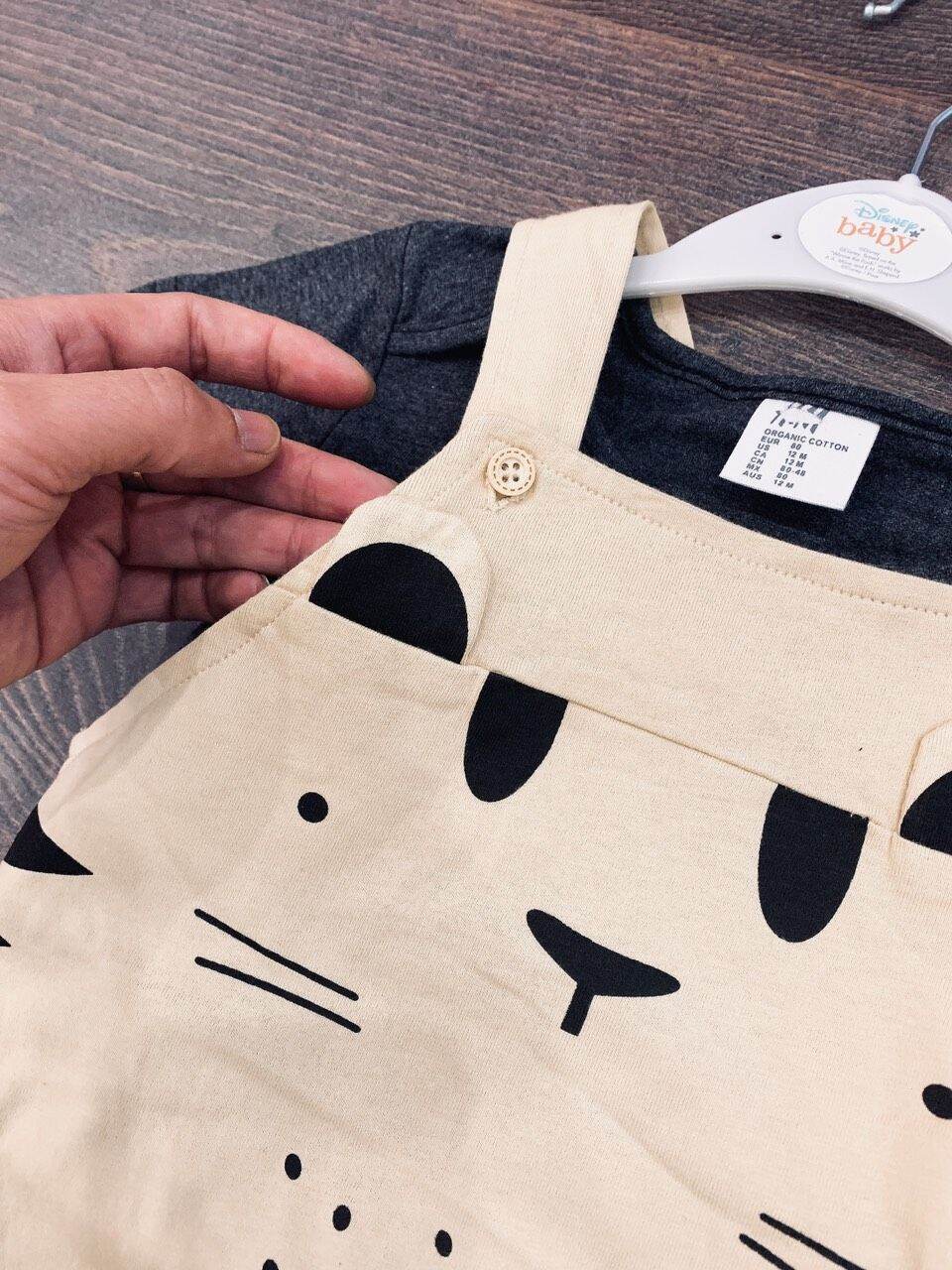 set yếm bé trai kèm mũ hm