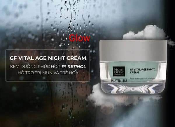 Kem Dưỡng Phức Hợp Retinyl Palmitate Phục Hồi Hỗ Trợ Trị Mụn & Trẻ Hóa - Martiderm Platinum Gf Vital Age Night Cream