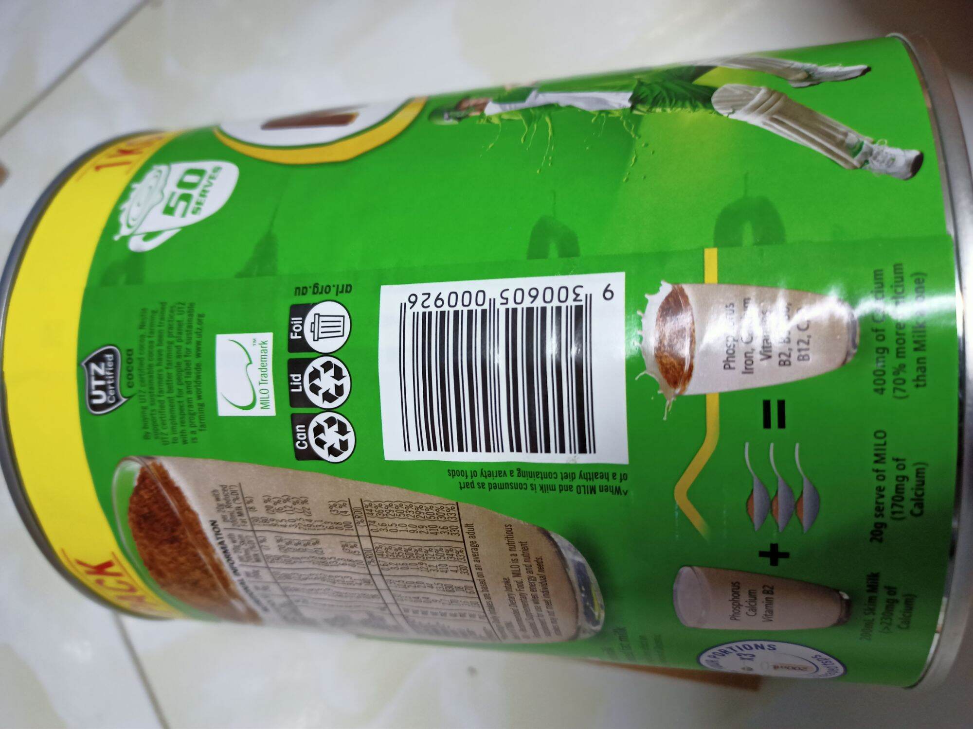 SỮA BỘT MILO ÚC 1 KG (DATE 2026