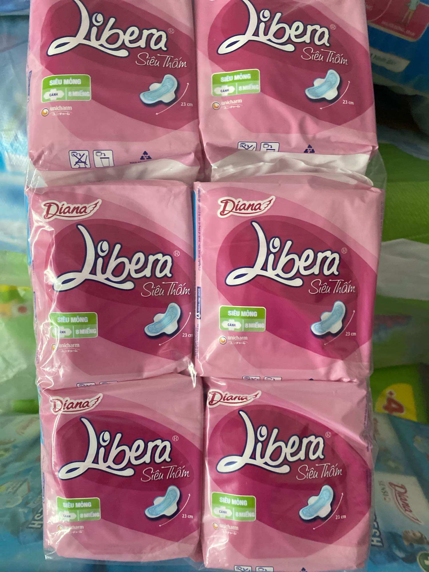 Bvs Libera Ultra-Thin, Super Absorbent Wings (Combo of 6 Packs)