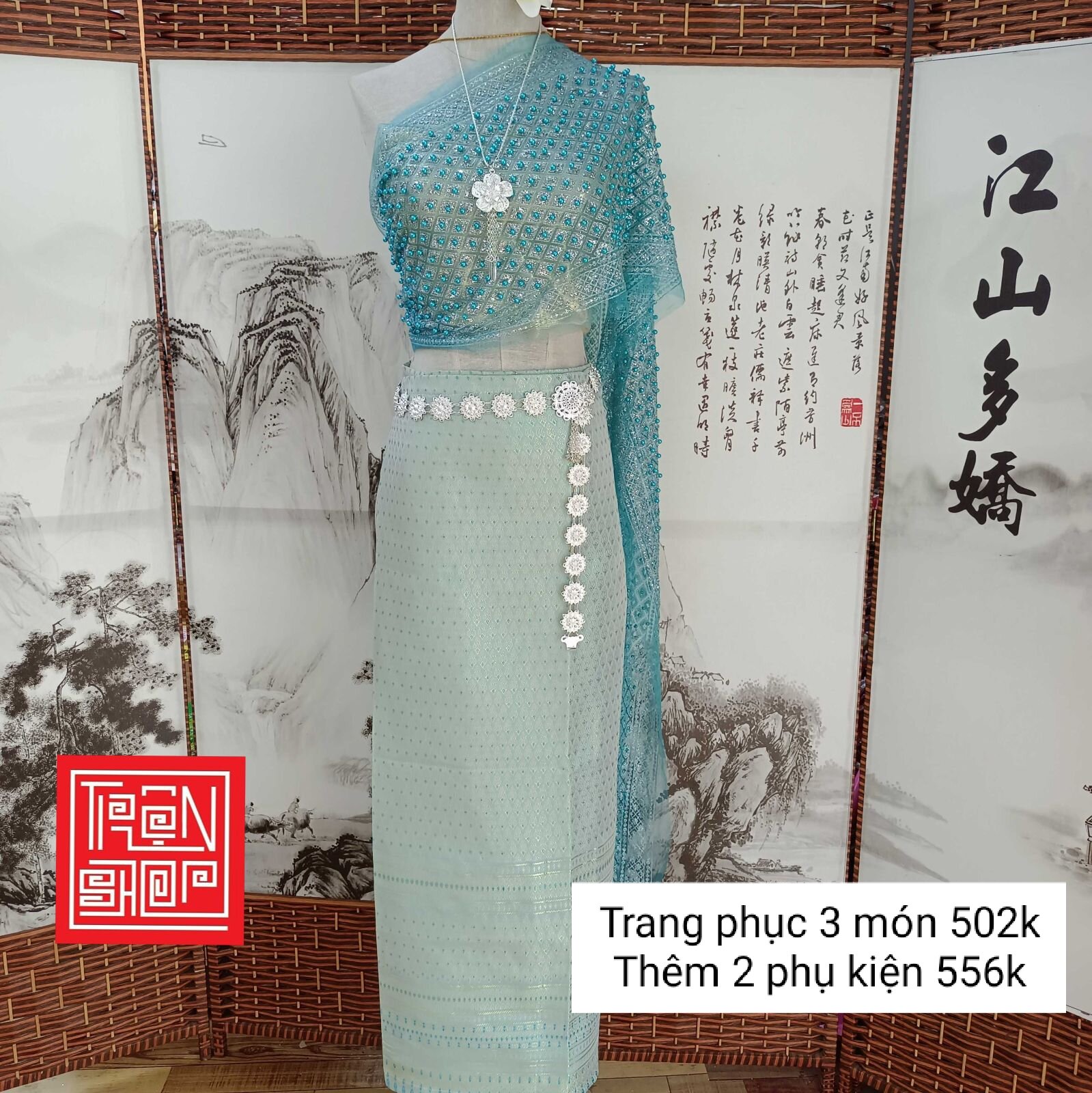 Set trang phục Thái Lan 5 món hàng new