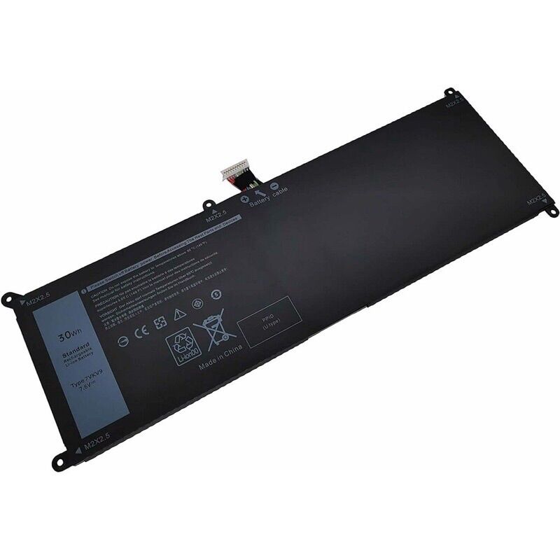 Pin laptop dell 30wh xps 12 7275 9250 7vkv9 battery. pin zin bảo hành 6 tháng lỗi đổi mới