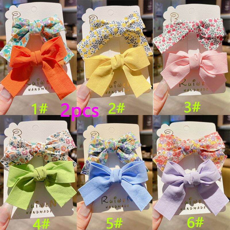 2 Kẹp tóc nơ phong cách Hàn Quốc dễ thương