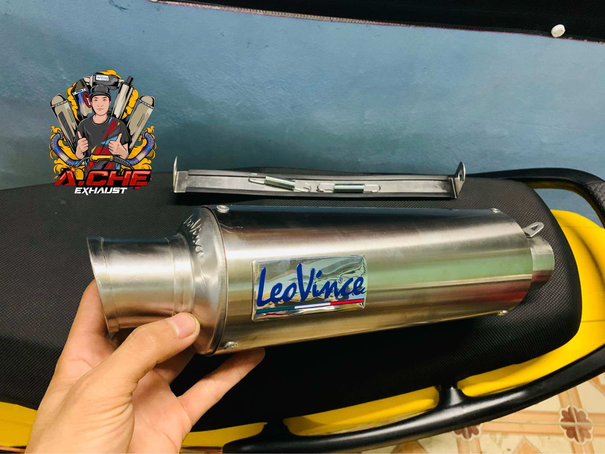 Lon leovince ful inox hàng vn tặng tiêu cnc phụ kiện pát lò xo