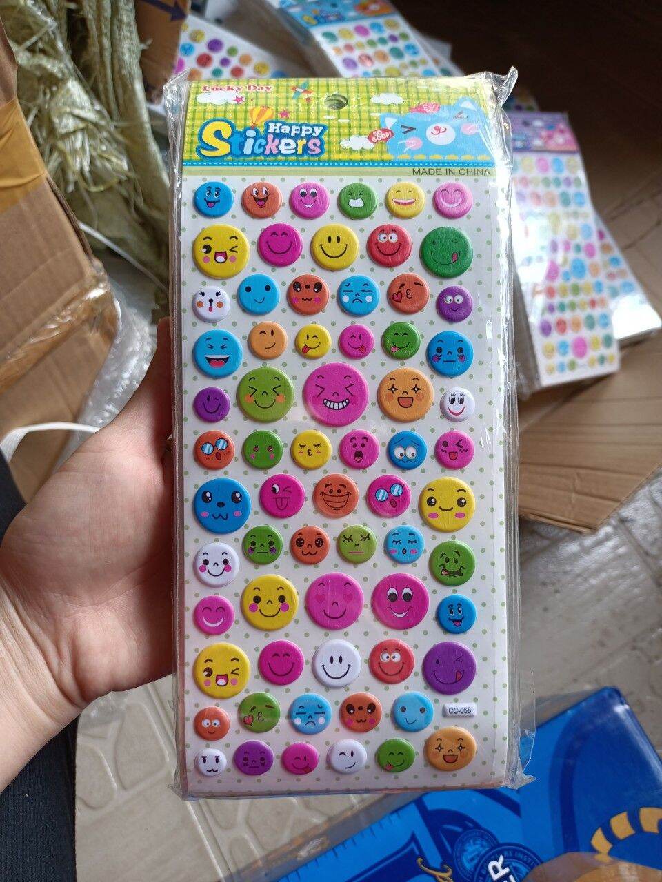[HCM] 5 tờ Hình dán sticker mặt cười như hình